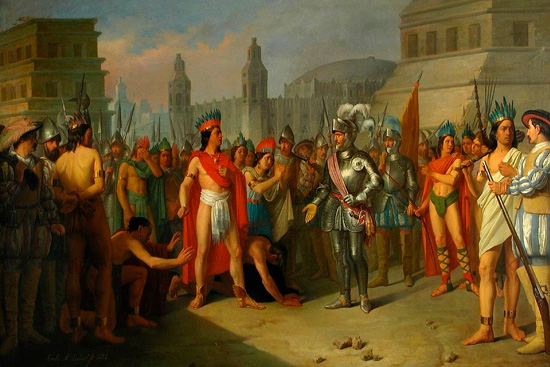 Prisión de Guatimocín, último emperador de Méjico, 1854. (Museo del Prado, Madrid).