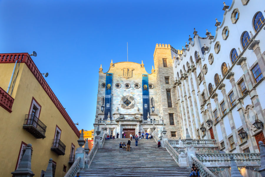 University of Guanajuato Steps Guanajuato Mexico