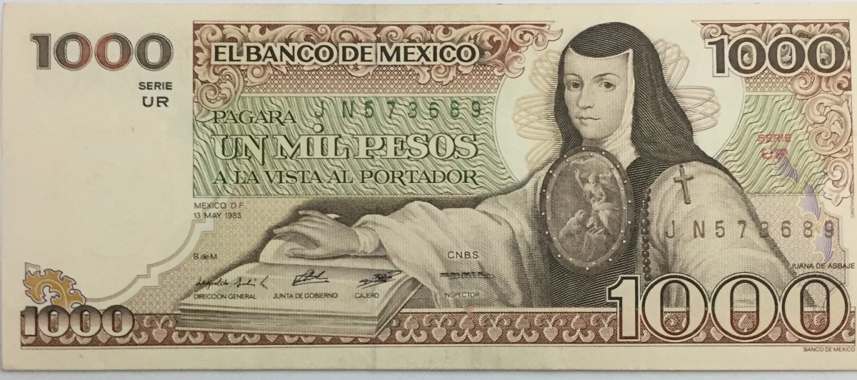 Sor Juana Volverá A Ser Imagen De Los Billetes En 2020 México Desconocido