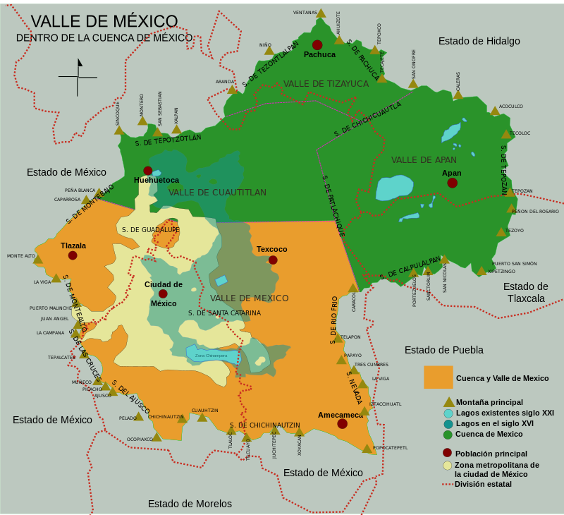 Valle De México Custodiado Por Volcanes Y Cerros Sagrados México Desconocido 